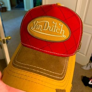 Suede cap Von Dutch hat. Rare